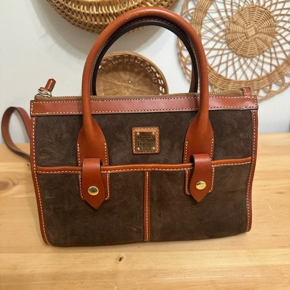 Dooney&Bourke Suede Small Satchel - Picture 1 of 8